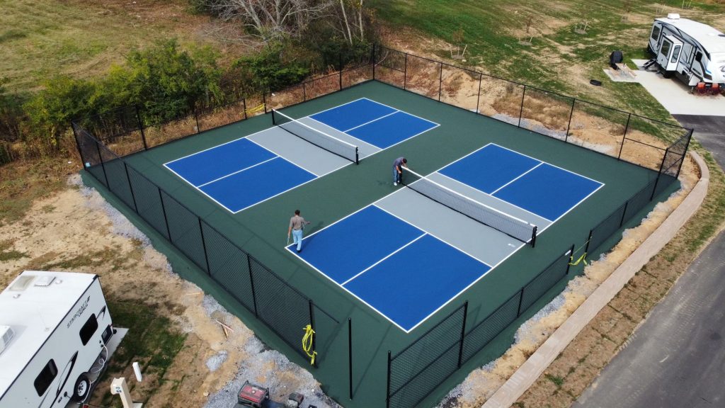 Conversion permanente terrain de tennis en terrain de pickleball